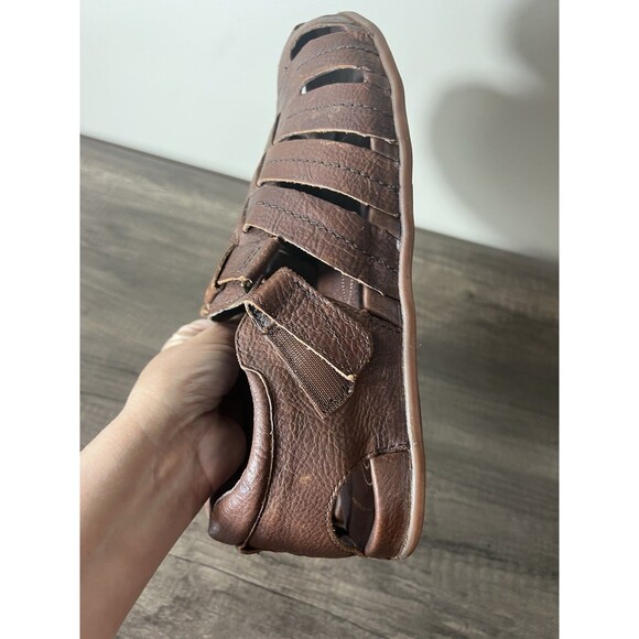 Olukai Mohalu Fisherman Brown Leather Closed-Toe Sandals Sz 12 main image 11